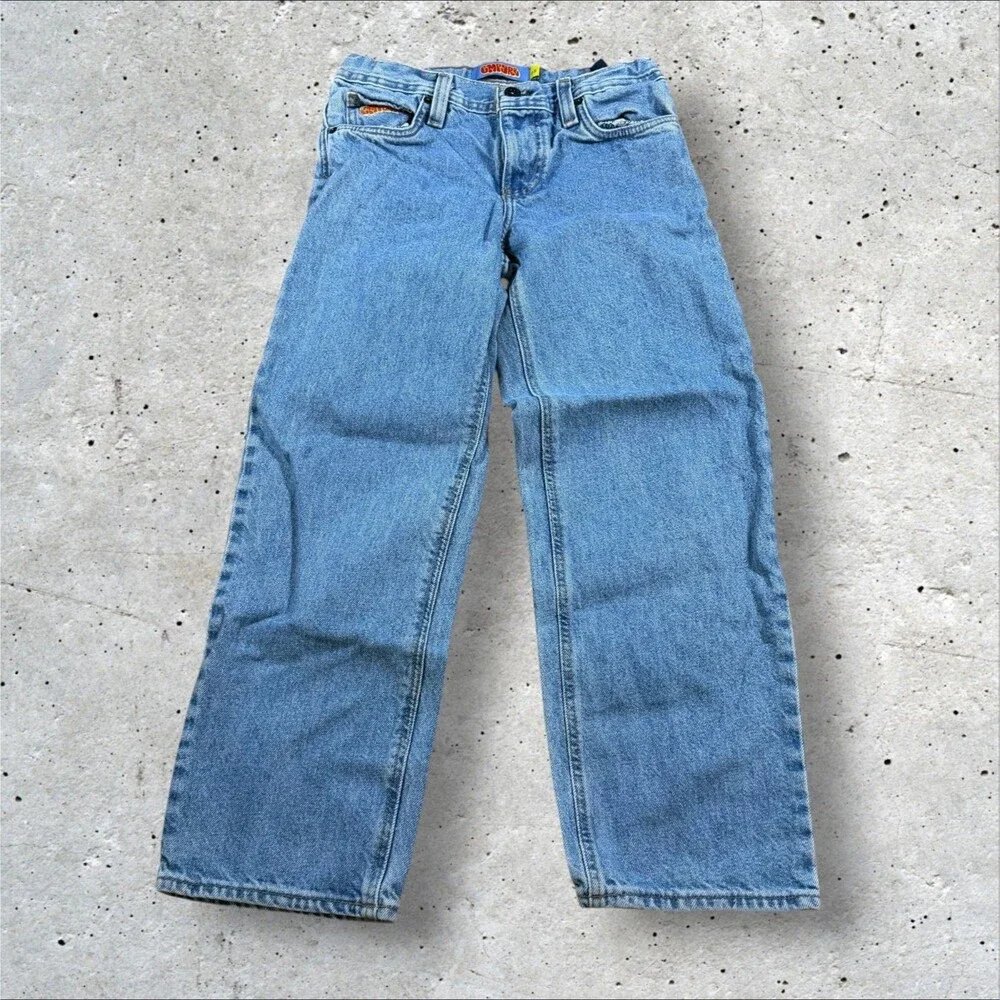 Empyre Baggy Skate Jeans Size 25 Blue Denim Loose Fit Skater Y2K Medium Wash